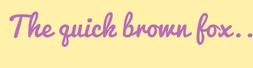 Image with Font Color B76EB8 and Background Color FFF0AA